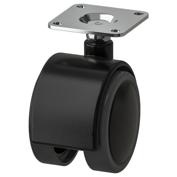 IKEA ALEX Caster (4 Pack) Black 2" Home Office Drawer Desk Unit Wheel 104.806.07 - Picture 1 of 3